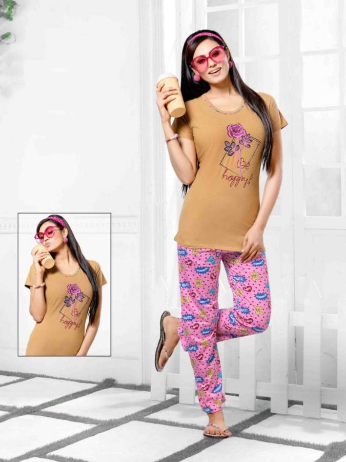 Full Pant 21 To 26 Hosiery Cotton Full Night Suits
